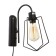 Bra "compact" 1x40W E27 black 28x18x33 cm.