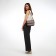 Women's bag Textura, messenger, small size, brown color