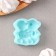 Silicone form "Bear in love", 5 × 4.9 × 1.2 cm, Biryuzovoy color