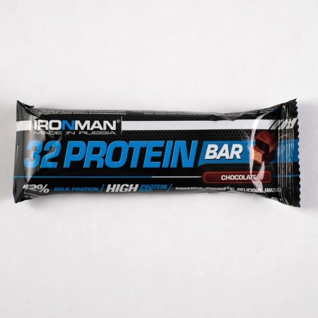 Batonchik "32 Protein". 50 g chocolate/dark glaze-2