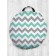 Pillow Pill "Pale Zigzags", Decorative, D = 52 cm