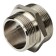 Nipple of the transition stout SFT-0004-112114, 1 1/2 "x 1/4", external thread, nickel. brass