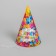 Paper cap “Happy birthday!”, Stars, set 6 pcs., 16 cm