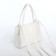 Bag Female Tout with zipper, white color