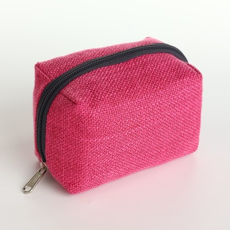 Cosmetic bag Dor units, 13*6*9, lightning department, lining, raspberry