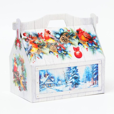 New Year. Gift box New Year's feeder "Dream" 26.4 x 14 x 18.5 cm.-2