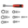 A set of fragmentation keys of the tundra, CRV, replaceable rotary heads 8 - 19 mm, 72 tooth, 8 pcs.