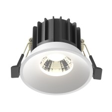 Встраиваемый светильник Technical DL058-12W-DTW-W Round, 80х80х60 мм, LED, 12Вт, 840Лм, цвет белый