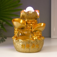 The desktop fountain from the network, the backlight 