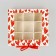 Box for 9 sweets with cells “I love you” 14.5 x 13.5 x 3.5 cm