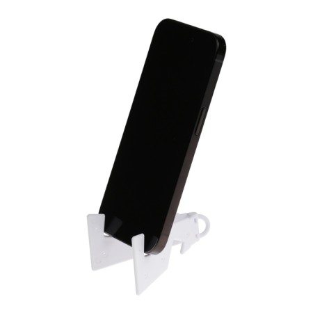 Luazon phone stand, keychain, folding, white-2