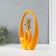 Souvenir Ceramics "Bear - Dreams in reality" orange with gold 6x15.5x27 cm