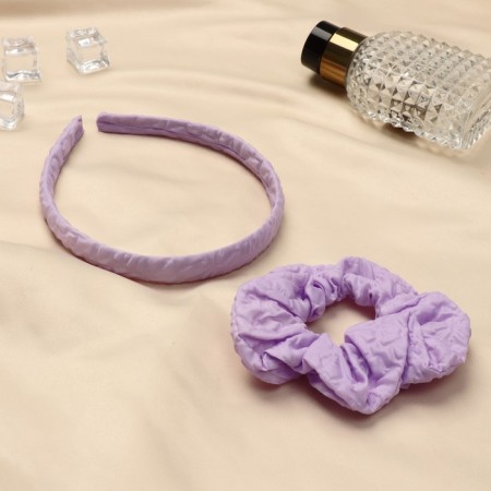 Hair set "Emilia" (elastic band, rim 1.5 cm).