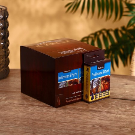 Incense "Tulasi" 15 aromacons of Ladan and Mirra-1
