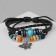 Bracelet Skin "Blub" with beads, 3 threads, colored, d = 5 cm