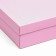 The box is folding, lid is, pink, 30 x 30 x 8 cm