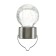 Garden lamp on the solar battery "Light bulb", 7 × 9 × 7 cm, 1 LED, glow warm white