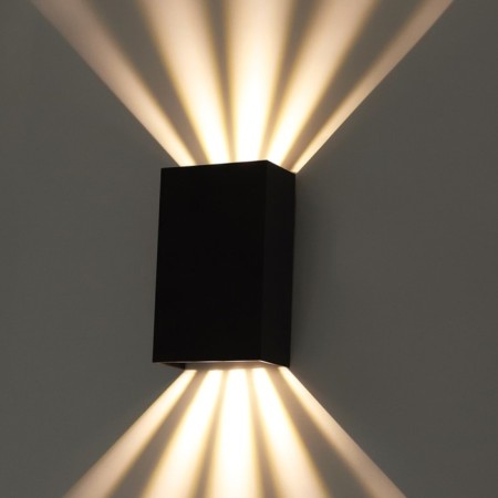 Facade lamp Arte Lamp Algol A5640al-2BK, LED, 2x5 W, 5x9.5x15 cm, 650 lm, black