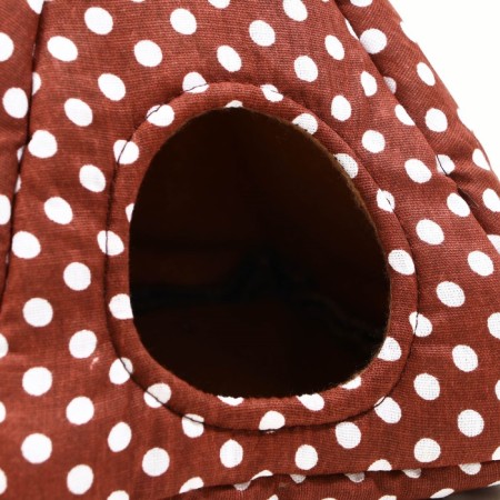 House "Vigva" for rodents 17*17*17 cm, calico, fleece, foam-2