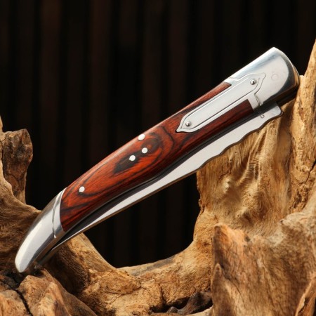 Folding "French" steel - 40x13, handle - wood, 23 cm-2