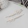 Invisible hair "Ebba" (set 2 pcs) butterfly, 6 cm, silver