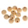 Beads wooden hive 12x13 mm (set 12 pcs) without coating