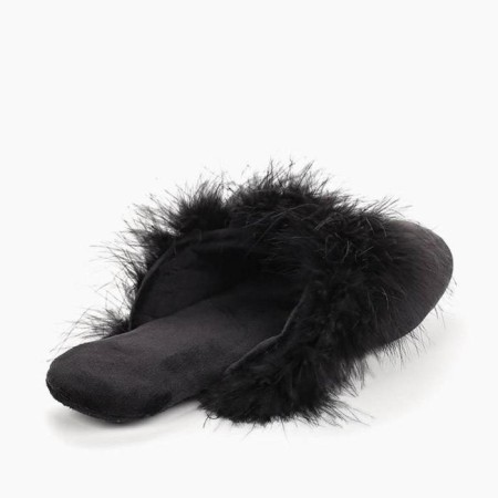 Slippers # 1 female, size 38, black color-1