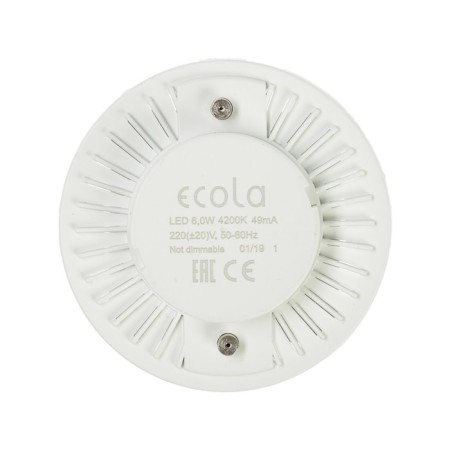 LED LED ECOLA LIGHT, GX53, 6 W, 4200 K, 220 V, 27x75 mm, matte glass-1