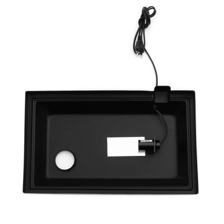 A cover for a rectangular aquarium, 35 liters, with a cartridge E14, 42 x 25 cm-3