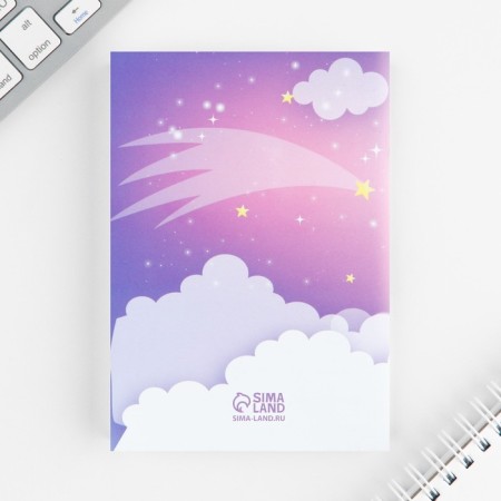 Gift set "Bright Asterisk", Notepad A6, 32 sheets, stickers, magnetic bookmarks-10