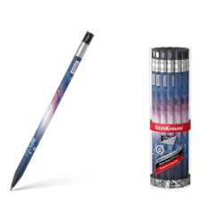 Карандаш механический НВ, 2,0 мм, ErichKrause ColorTouch Space, с точилкой, корпус " Soft-touch" с дизайном