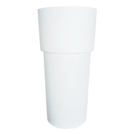 Kashpo for flowers "candle" 38.5x80 cm, 25 l, white color