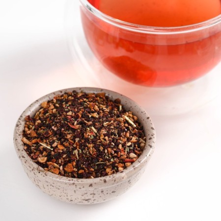 Berry-grass tea "with viburnum", strong immunity, 50 g.-1