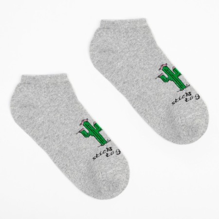 Minaku socks "Cacti", gray color, size 38-39 (25 cm)-1