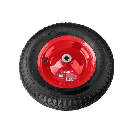 Pneumatic wheel, d = 380 mm, hub: diameter 16 mm, length 90 mm, "bison"-1