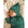 Cap with lapel Children's Amarobaby Pure Love Tot, size 44-46 cm, green color