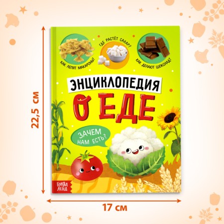 The book in solid binding "Encyclopedia about food"-1