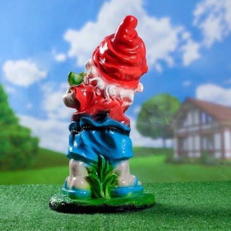 Garden figure "Gnome with carrots" average 30x25x55cm-2