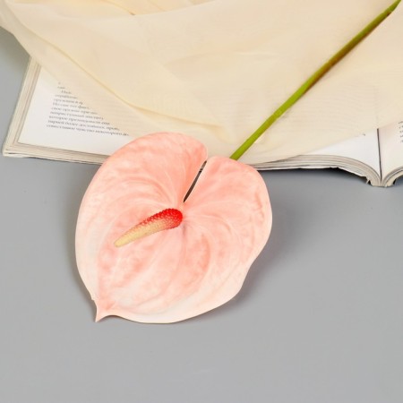 Artificial flowers "Anturium" 60 cm, light pink