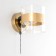 Sconces Citilux "Virta" CL140311, 12x12 cm, 1x60W, E14, brown color