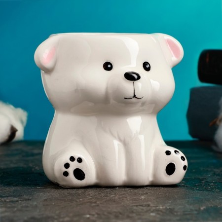 Kashpo "Bear Umka" 7.5 x 7.5 x 7.5 cm