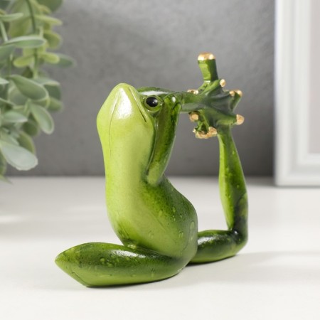 Souvenir Polystone "Frog - Yoga" 9.5x6x11 cm-4