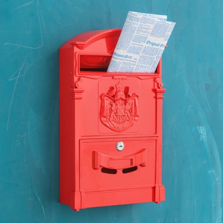Postal box No. 4010, red