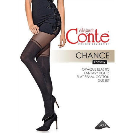 Women's tights Fantasy Chance, size 5, color Nero-4