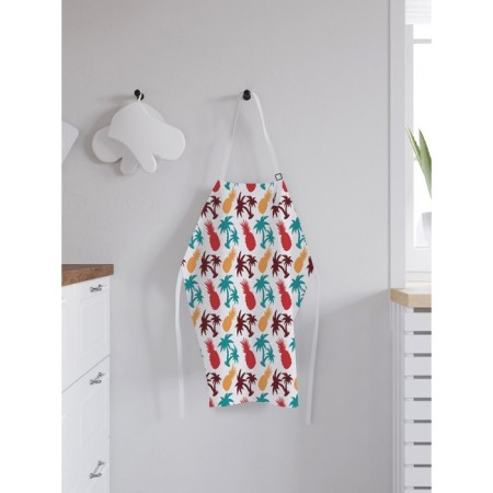 Apron kitchen with a photo print "Pineapple", adjustable, size OS-1