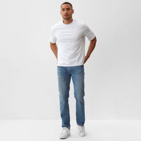 Men's T-shirt from organic cotton Minaku Oversize Fit: White color, rr 56-1