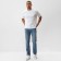 Men's T-shirt from organic cotton Minaku Oversize Fit: White color, rr 56
