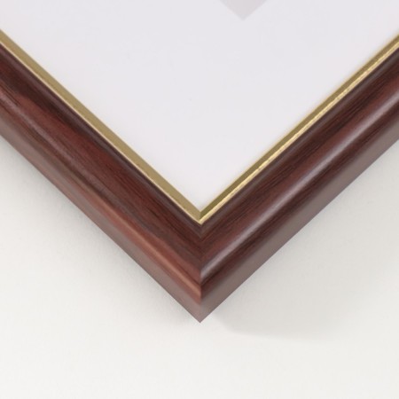 Photo frame Plastic "Mira" 13x18 cm beech with gold (plastic screen)-3