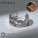 Ring "blade", silver color, dimensionless