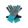 Textile gloves, without coating, with dots, size 9, gray